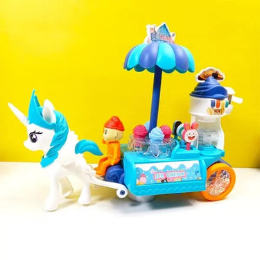 PREMIUM UNICORN ICE CREAM CART WITH MUSIC & LIGHTS